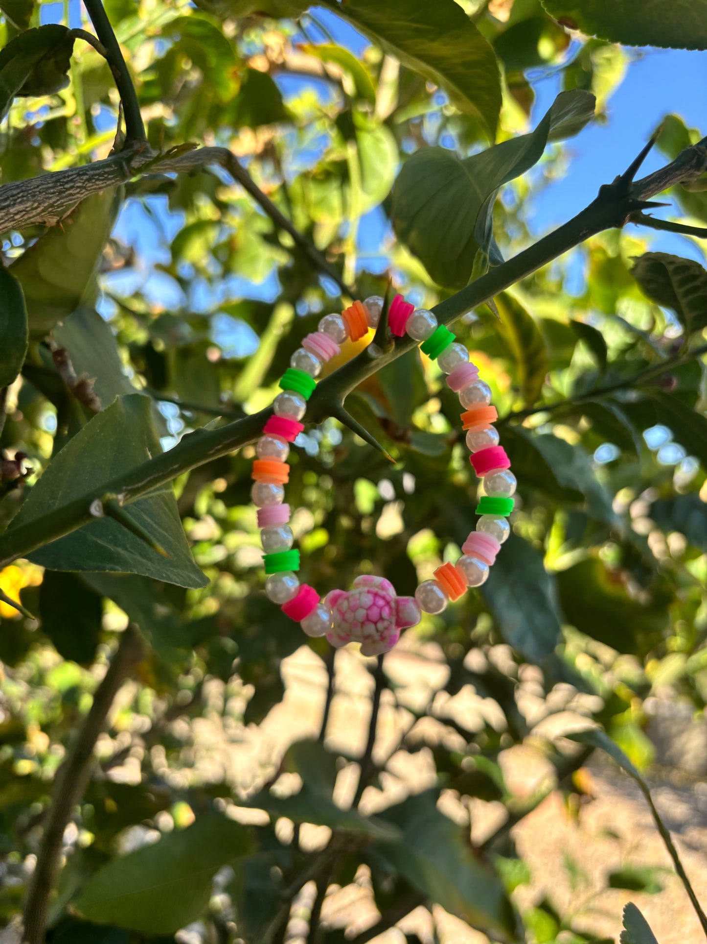 The sunstone turtle bracelet