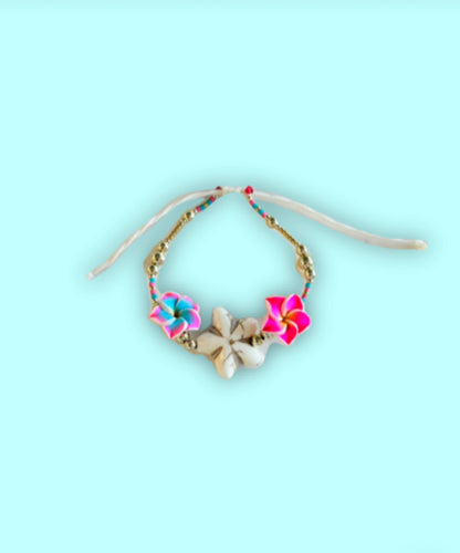 GOLD hibiscus dazzle bracelet