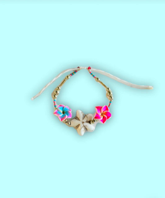 GOLD hibiscus dazzle bracelet
