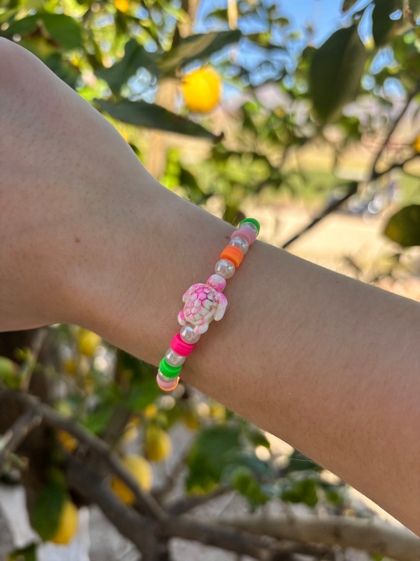 The sunstone turtle bracelet